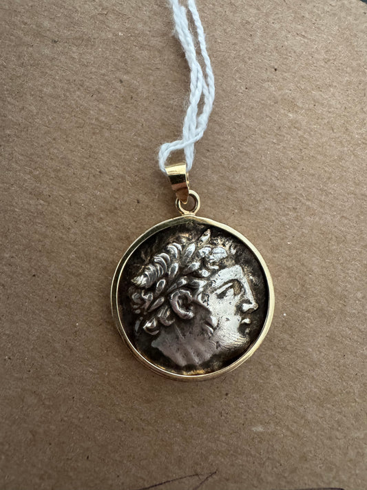 14k gold pendant of the shekel of Tyre