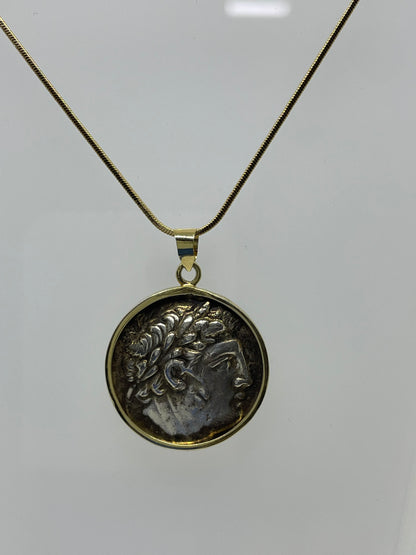 Tyre Shekel in 14K Gold Pendan