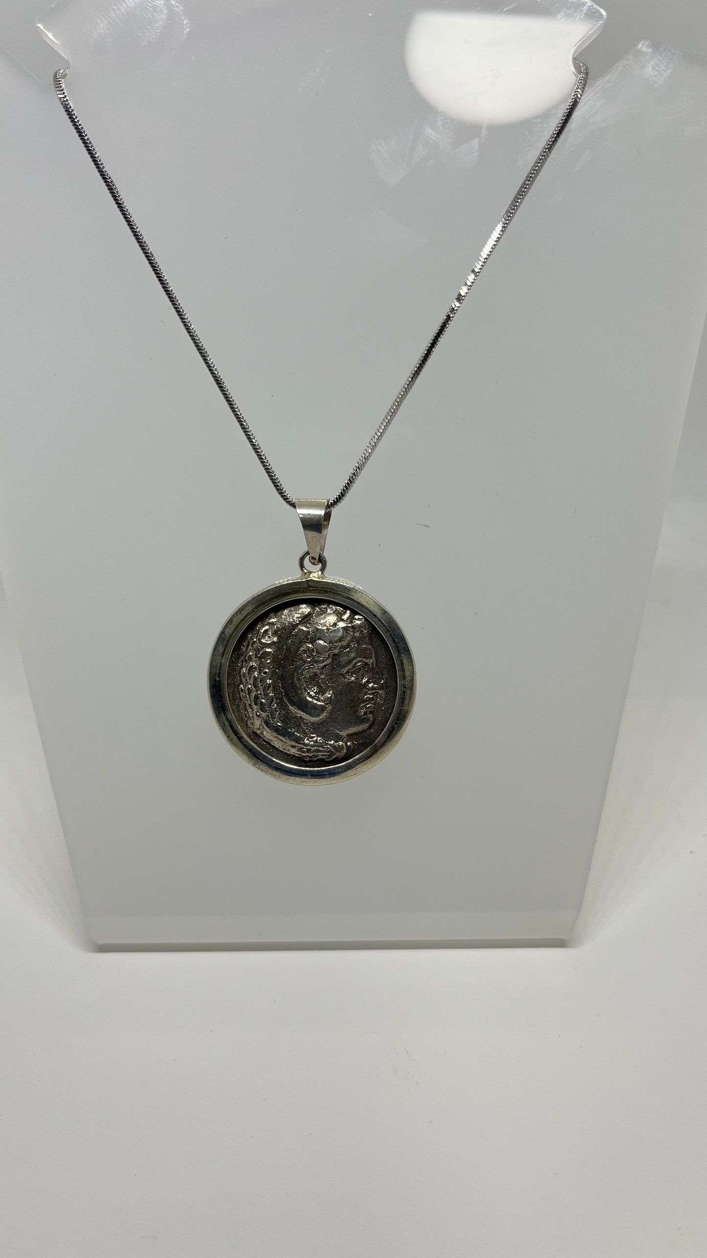 Legacy of Alexander: Tetradrachms of Alexander the Great in Sterling Silver Pendant