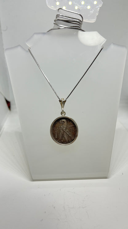 Tyre Shekel in Sterling Silver Pendant