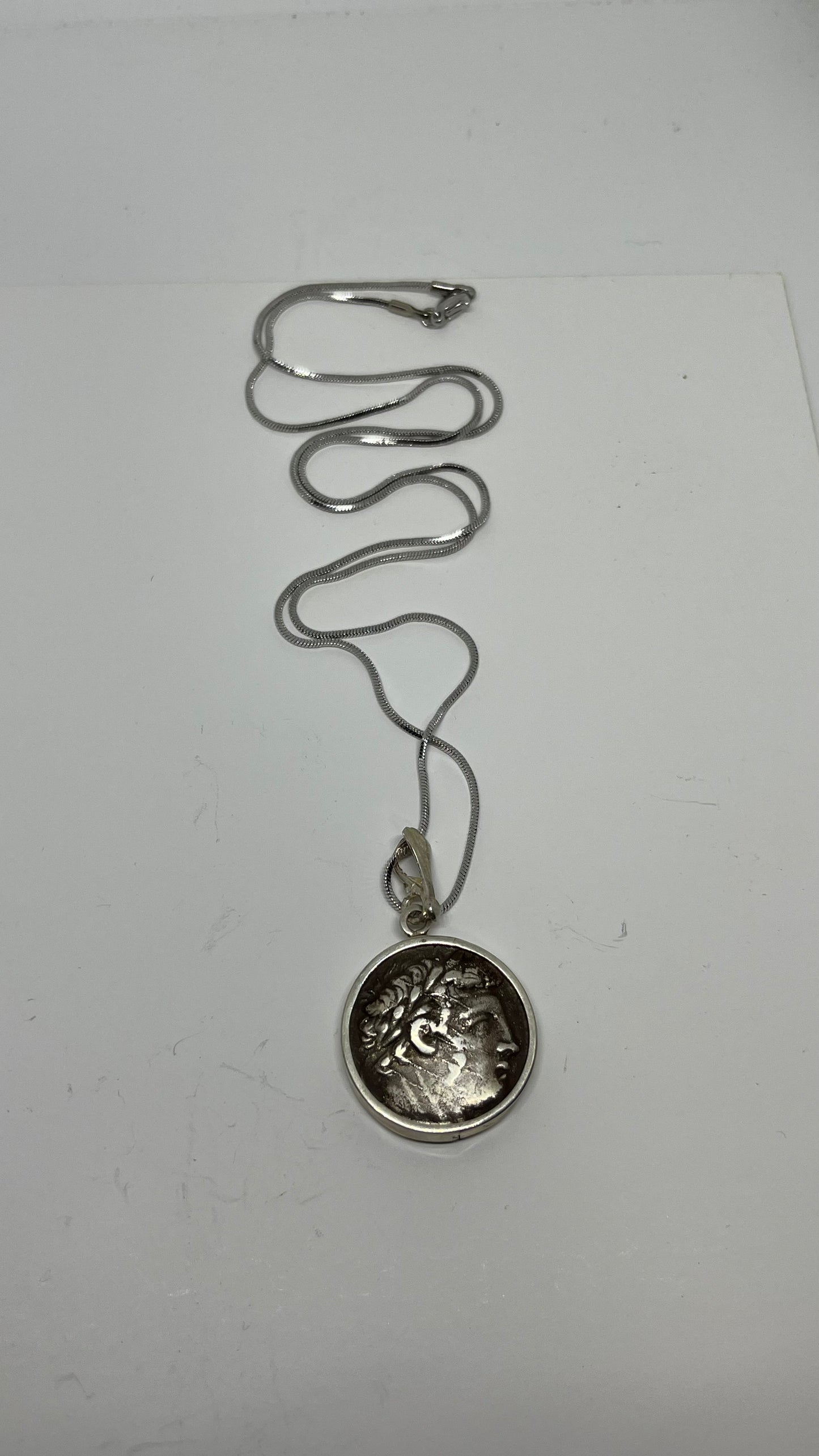 Tyre Shekel in Sterling Silver Pendant