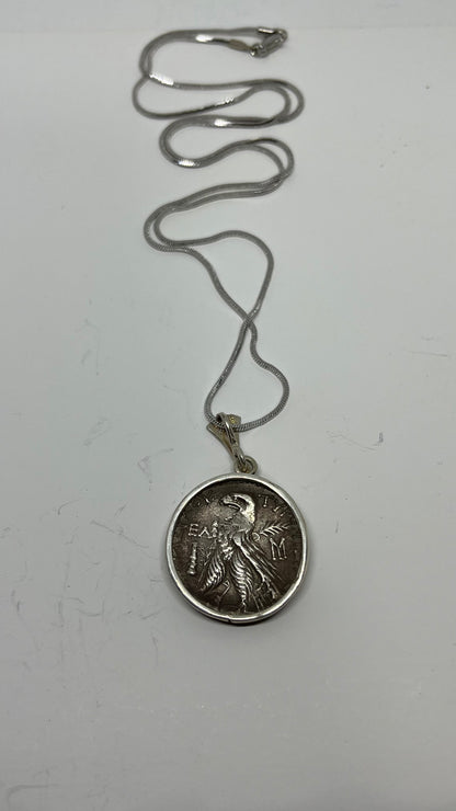 Tyre Shekel in Sterling Silver Pendant