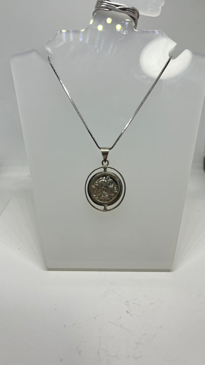 Alexander's Triumph: Half Tetradrachms of Alexander the Great in Sterling Silver Pendant