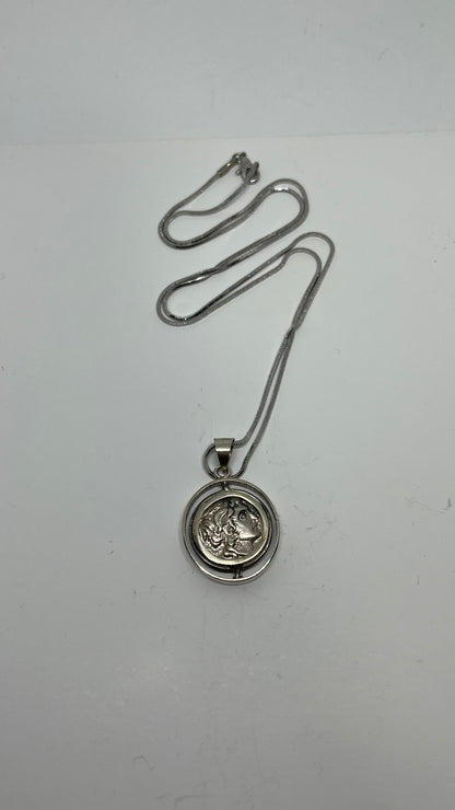 Alexander's Triumph: Half Tetradrachms of Alexander the Great in Sterling Silver Pendant