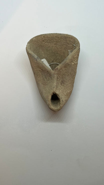 Authentic Ancient Early Bronze Age Clay Oil Lamp