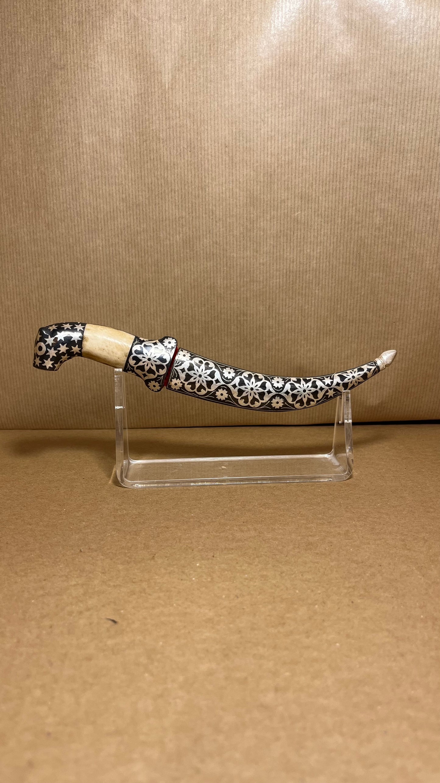 Syrian Silver Dagger with Ivory Handle