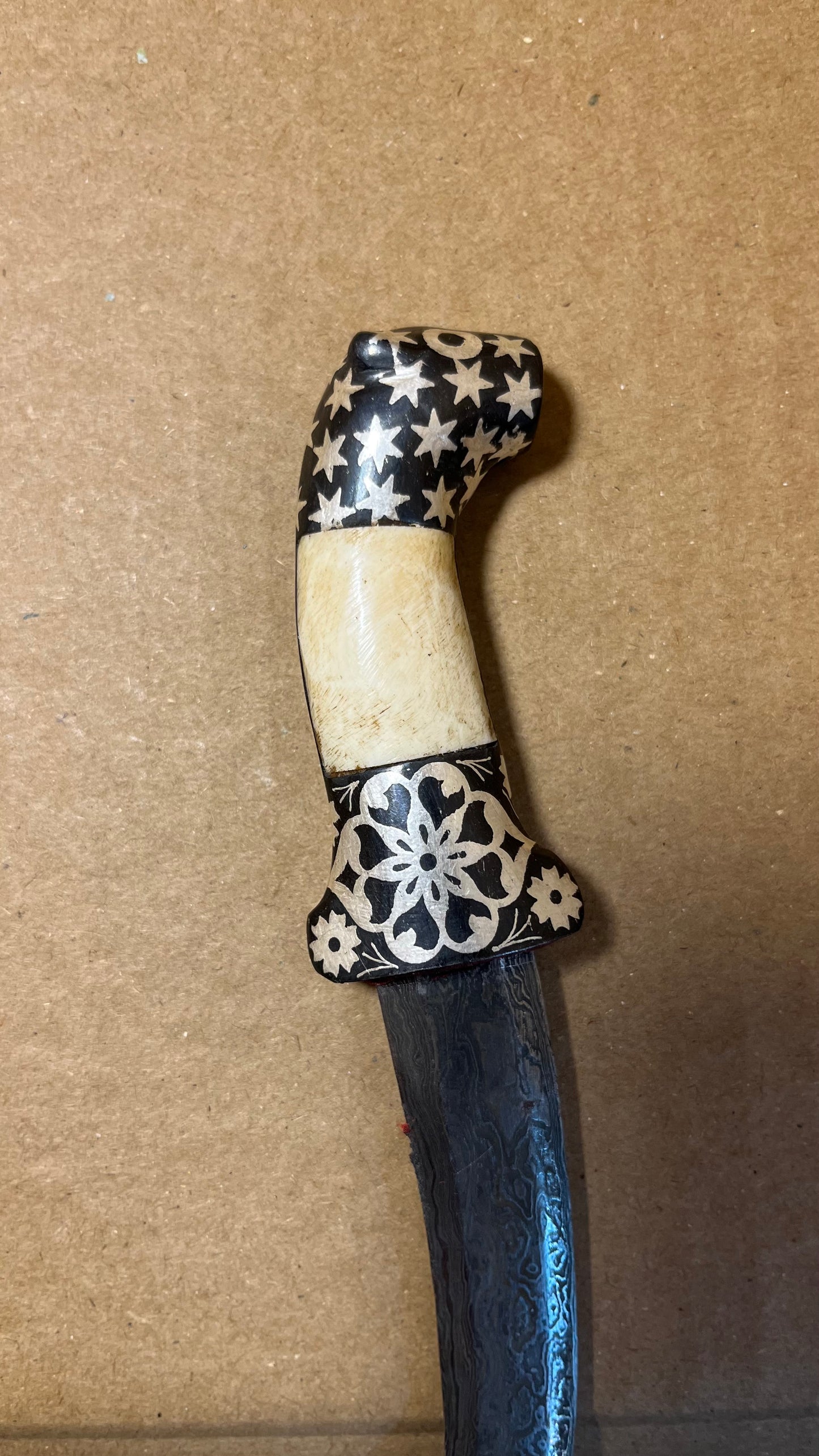 Syrian Silver Dagger with Ivory Handle