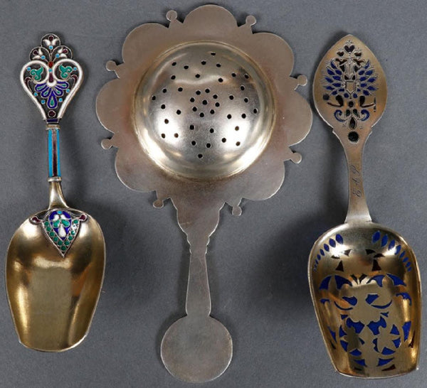 ELEVEN PIECES OF IMPERIAL RUSSIAN PERIOD SILVER