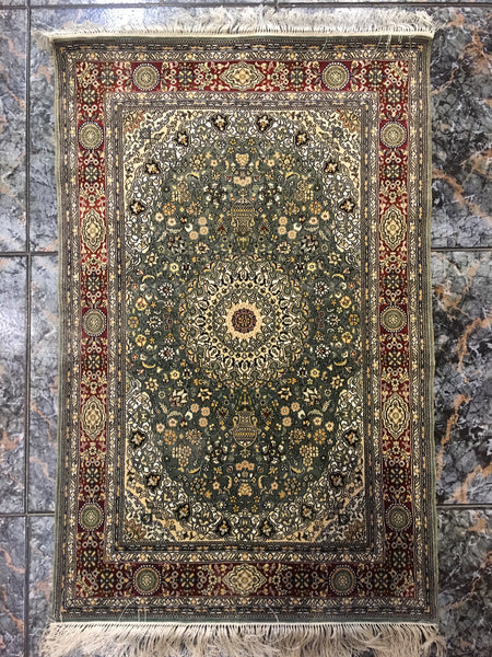 handmade qum carpet 100% silk