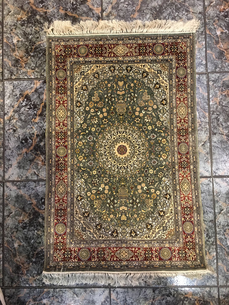 handmade qum carpet 100% silk