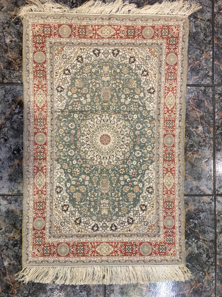 handmade qum carpet 100% silk