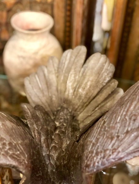 A Black Eagle, handmade Bronze statue.