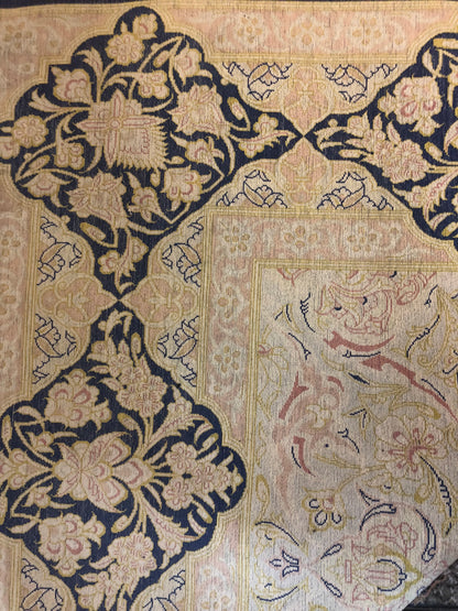 Persian hand made QOM silk on silk carpet