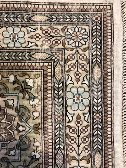 Persian Qom hand made silk on silk carpet