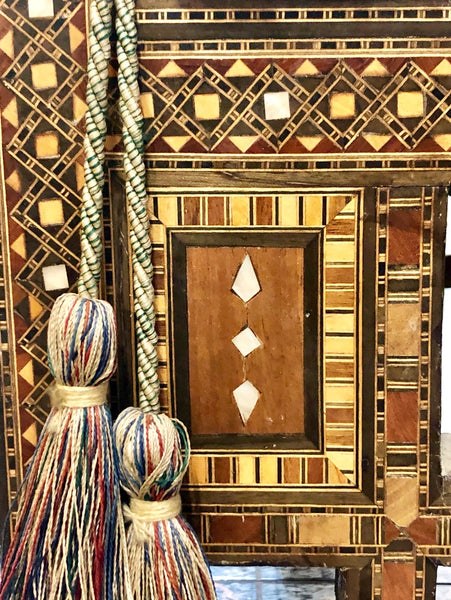A Beautiful, mother-of-pearl, handmade Syrian Chair. 19th Century.