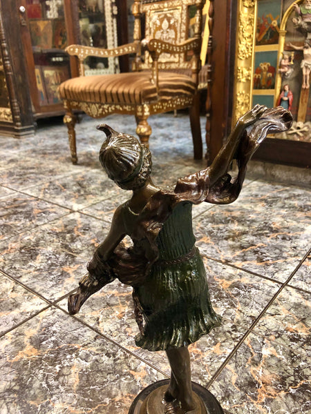 A Dancing Girl, Bronze Statue.