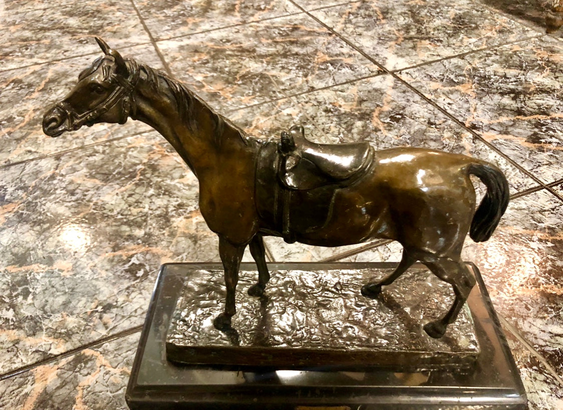 A Horse, Bronze Statue.