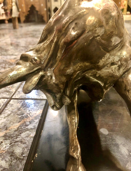 A Wild Ox, Bronze Statue.