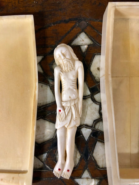 The Tomb of Jesus Christ, painted and sculptured on Ivory. Early 17th Century.