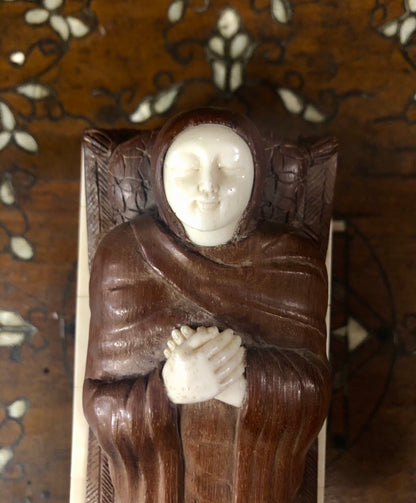 The Tomb of Mary, handmade and Painted on Ivory. Late 17th Century.