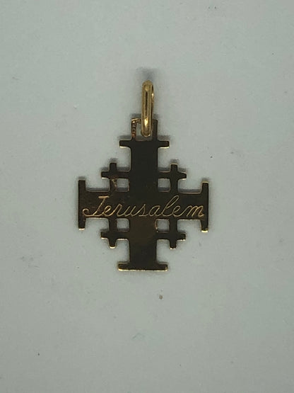 Jerusalem Cross, a pendant, 14k.