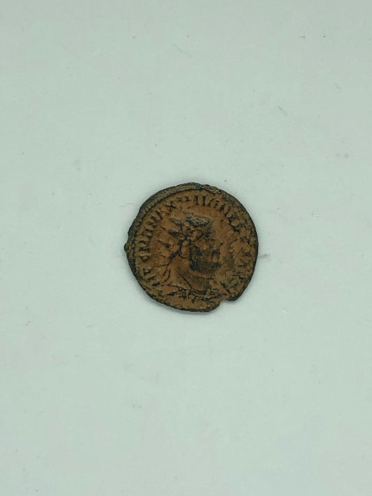Roman Bronze Denarius, ancient coin. 63 B.C./ 330 A.D.