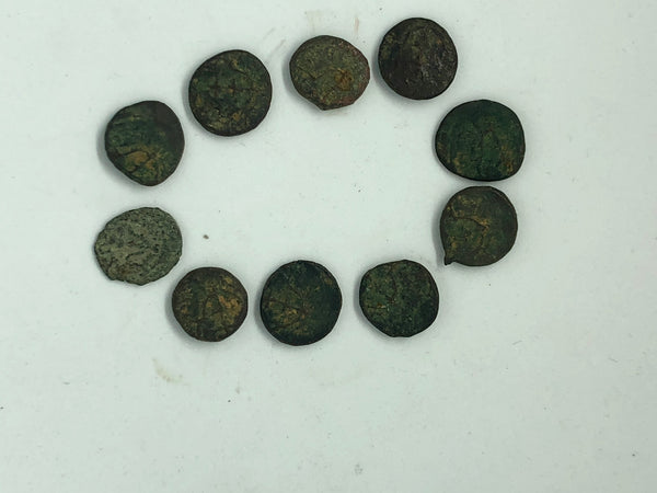 10 Ancient coins, Widows' Mite. 163 BC.
