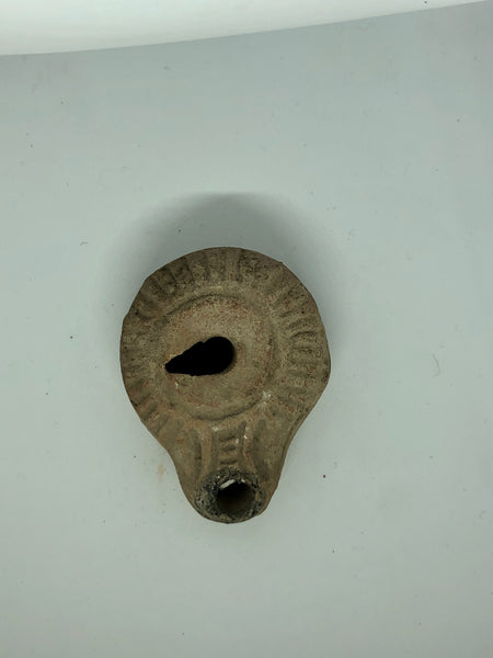 A Roman Wedding Oil Lamp, ancient Pottery. 63 BC.