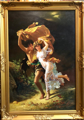 Romeo and Juliet, handmade Oil Painting.