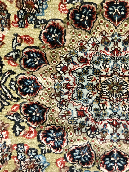 Persian Qom handmade silk on silk Carpet.