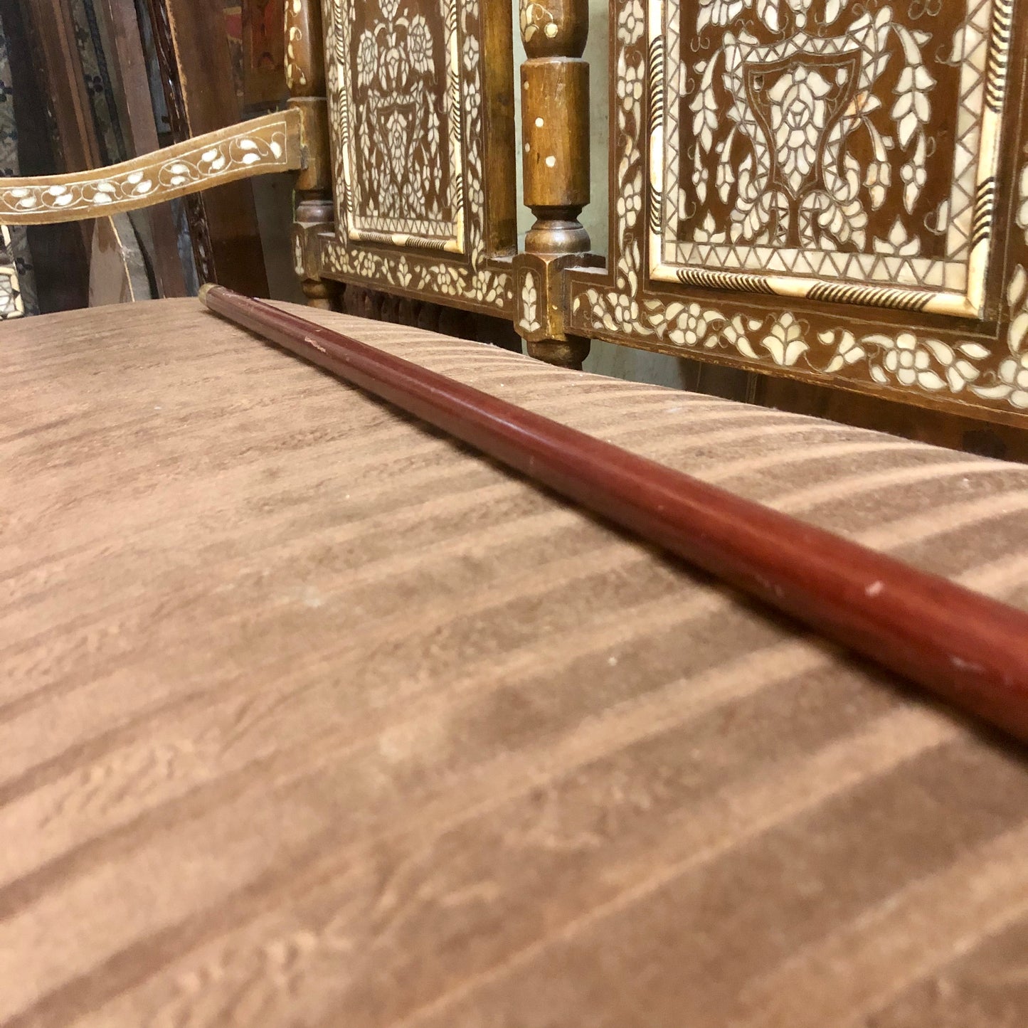 A handmade walking-stick, made out of pure Ivory.