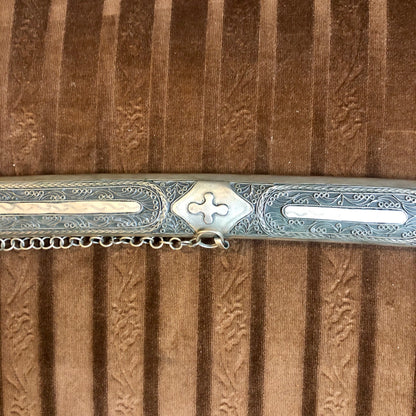 Silver Sword with Cross signs. 80 years old.