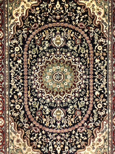 Persian Qom handmade silk on silk Carpet.