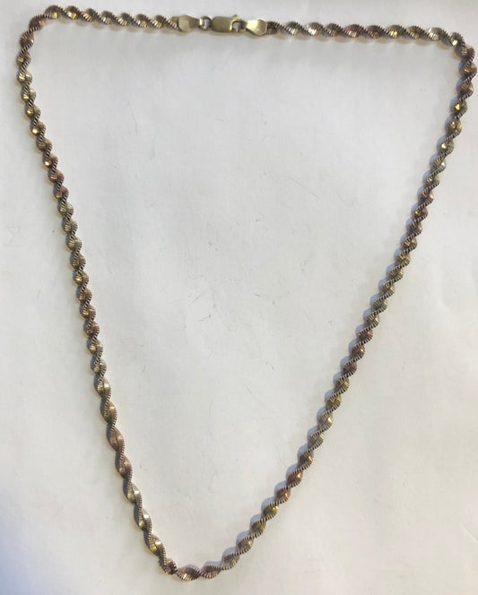 An antique silver necklace 925.