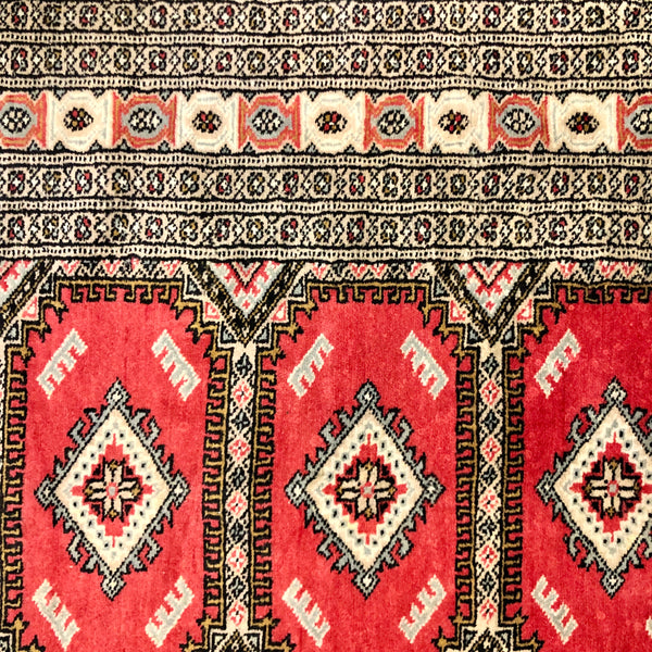 A handmade Pakistani Wool Carpet.