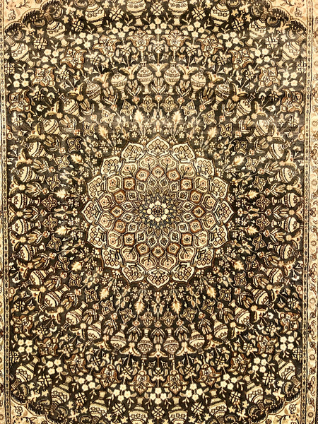 Persian Qom handmade silk on silk Carpet.