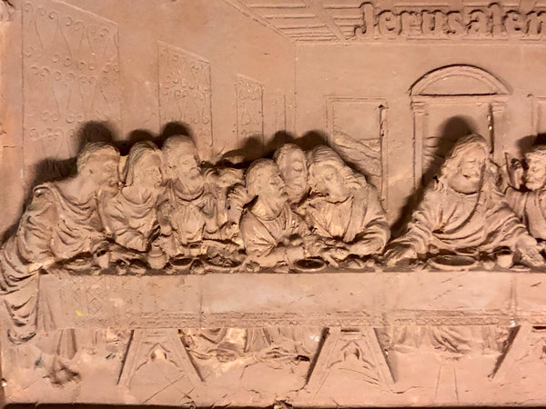 A Statue displaying The Last Supper in Jerusalem.