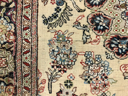 Persian Qom handmade silk on silk Carpet.