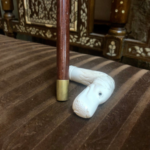 A handmade walking-stick, made out of pure Ivory.