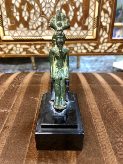 A Roman Bronze Statue of Pharaoh. 63 B.C.E/ 330 C.E.