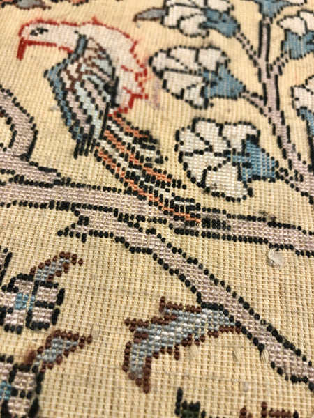 Persian Qom handmade silk on silk Carpet.