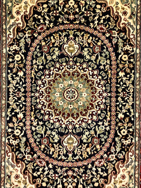 Persian Qom handmade silk on silk Carpet.