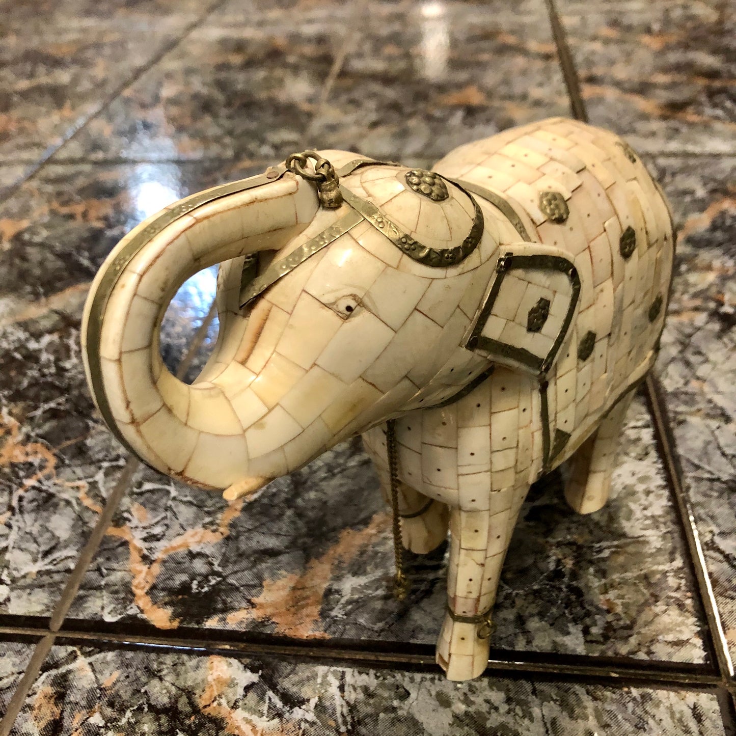 Elephant made out of pure ivory. 90 years old.