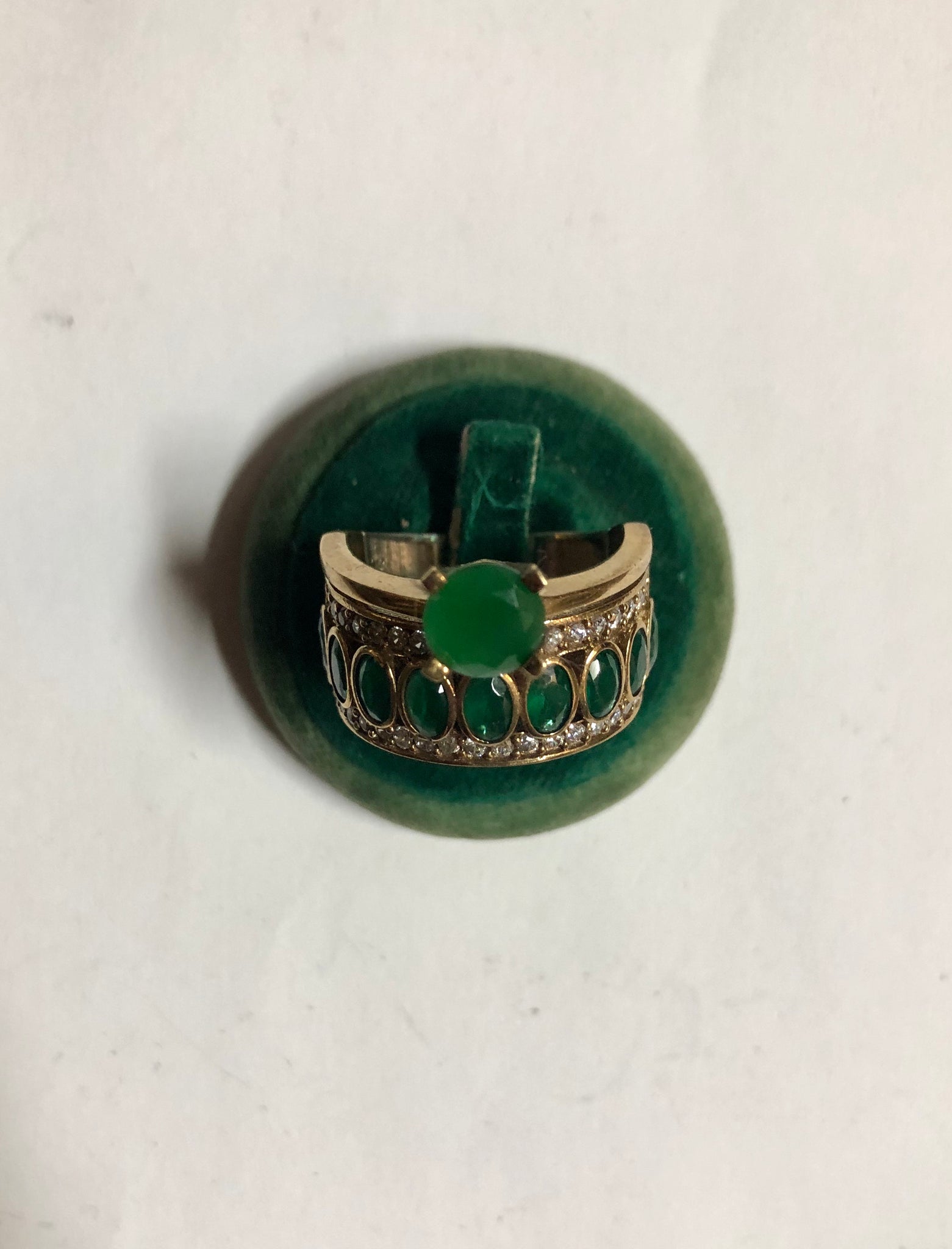 A 925 Silver Ring with Sapphire stones.