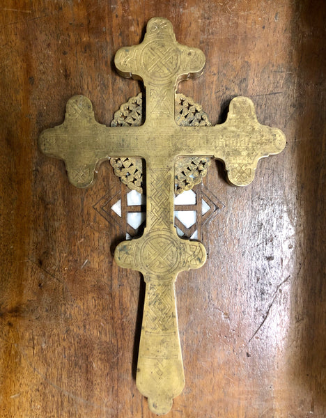 Bronze cross, 18th Century.