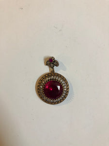 A 925 Silver Pendant with Sapphire stones.