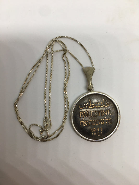 Bronze palestina 2mils pendants sterling silver 925