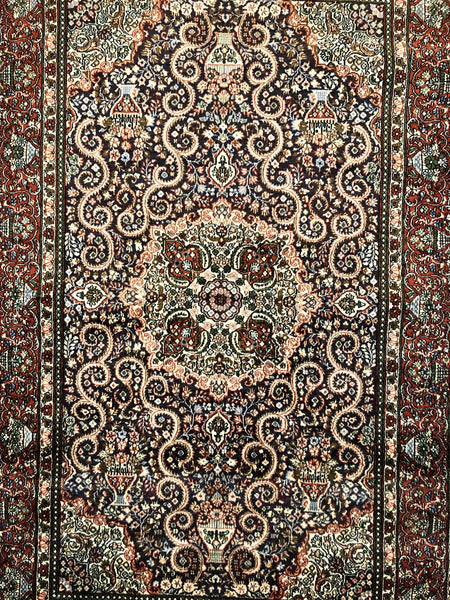 Persian Qom handmade silk on silk Carpet.