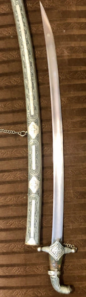 Silver Sword with Cross signs. 80 years old.